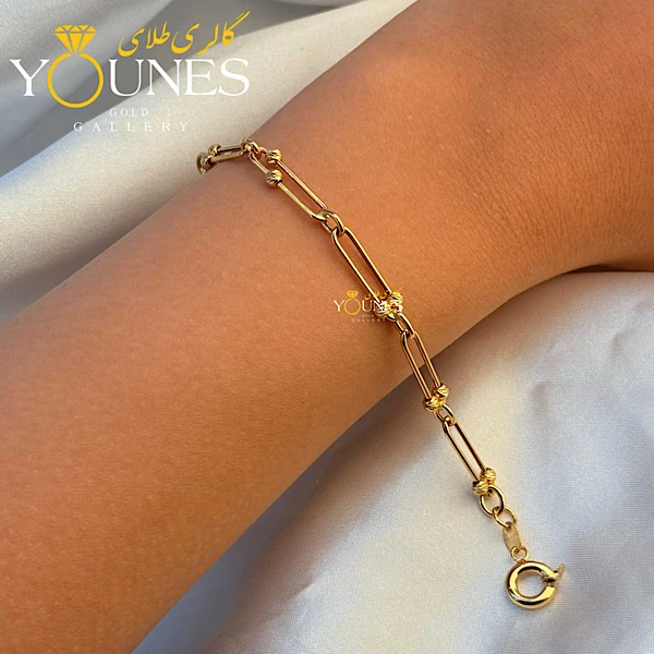 دستبند طلا دیپلمات گوی دار